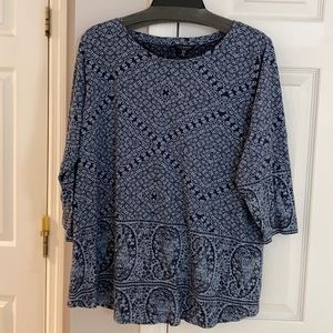 Lucky brand 3/4 sleeve blouse